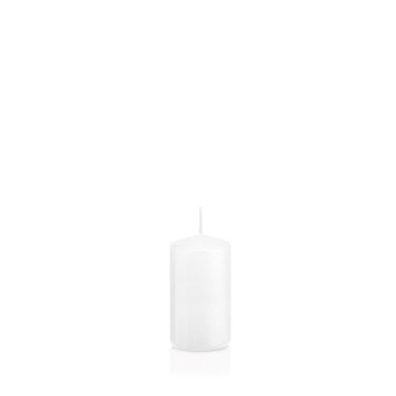 Lantern candle MAEVA, pillar, white, 3.1"/8cm, Ø1.6"/4cm, 12h - Made in Germany