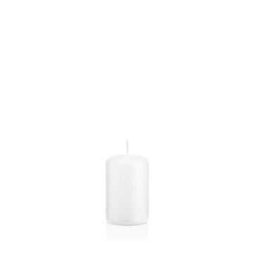 Lantern candle MAEVA, pillar, white, 3.1"/8cm, Ø2"/5cm, 18h - Made in Germany