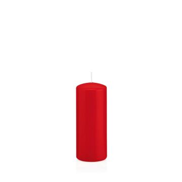 Lantern candle MAEVA, pillar, red, 4.7"/12cm, Ø2"/5cm, 28h - Made in Germany