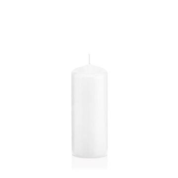 Lantern candle MAEVA, pillar, white, 7.3"/18,5cm, Ø2.4"/6cm, 61h - Made in Germany