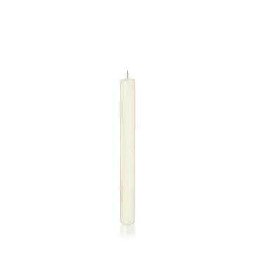 Household candle TARALEA, ivory, 10"/25cm, Ø0.9"/2,3cm, 14h - Made in Germany