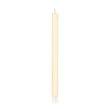 Household candle TARALEA, cream, 14"/35cm, Ø0.9"/2,3cm, 18h - Made in Germany