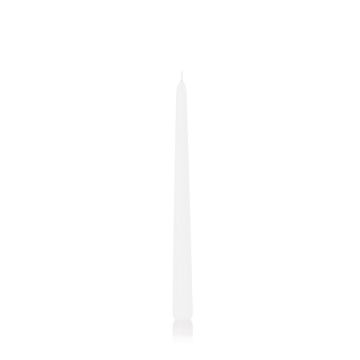 Candle for candlesticks PALINA, white, 12"/30cm, Ø1"/2,5cm, 13h - Made in Germany