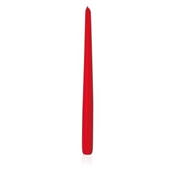 Candle for candlesticks PALINA, red, 16"/40cm, Ø1"/2,5cm, 15,5h - Made in Germany