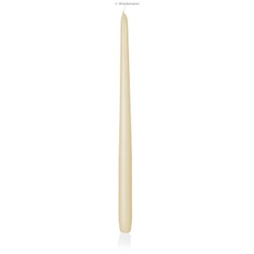 Candle for candlesticks PALINA, cream, 16"/40cm, Ø1"/2,5cm, 15,5h - Made in Germany