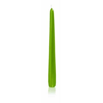 Candle for candlesticks PALINA, green, 10"/25cm, Ø1"/2,5cm, 8h - Made in Germany