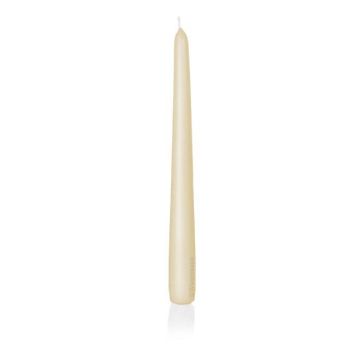 Candle for candlesticks PALINA, cream, 10"/25cm, Ø1"/2,5cm, 8h - Made in Germany