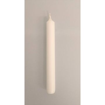 Table candle CHARLOTTE, ivory, 7.3"/18,5cm, Ø0.8"/2,1cm, 6,5h - Made in Germany