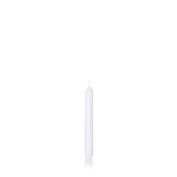 White table candle CHARLOTTE, 7.3"/18,5cm, Ø0.8"/2,1cm, 6,5h - Made in Germany