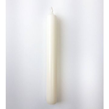 Table candle CHARLOTTE, cream, 7.3"/18,5cm, Ø0.8"/2,1cm, 6,5h - Made in Germany