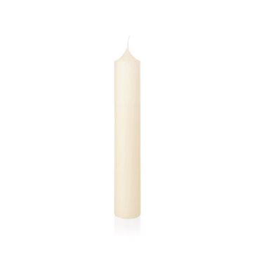 Candle for lantern FRANZISKA, ivory, 20"/50cm, Ø3.1"/8cm, 228h - Made in Germany