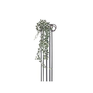 Artificial ivy plant JOHANNES on stick, green-white, 39"/100cm