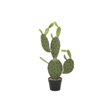 Artificial prickly pear cactus SILVANO, green, 30"/75cm