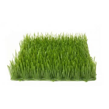 Plastic grass mat / hedge MIKKO, light green, 10x10"/25x25cm