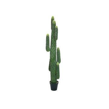 Plastic column cactus DARION, green, 6ft/170cm