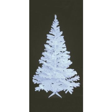 Fake Christmas tree SILVIE, uv-white, 7ft/ 210cm