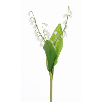 Artificial lily of the valley SORAYA, white, 14"/35cm, Ø0.4"/1cm