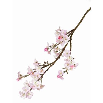 Fake apple blossom branch LINDJA with blossoms, pink, 3ft/105cm