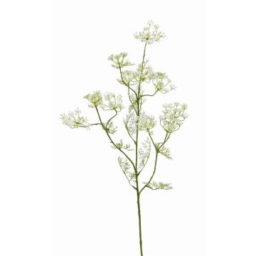 Fake dill branch WINCENT, white-green, 31"/80cm