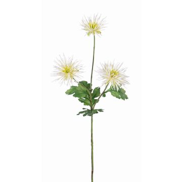 Fake chrysanthemum SOLVIE, cream, 28"/70cm, Ø4"/10cm