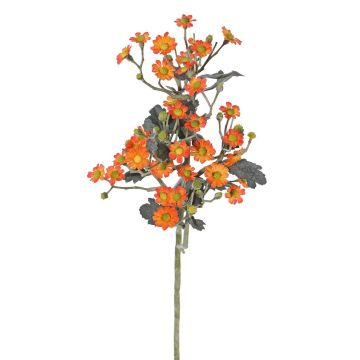 Artificial feverfew FEMKE, orange, 24"/60cm, Ø0.6"-0.8"/1,5-2cm