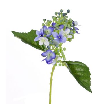 Artificial hydrangea CHABY, blue, 12"/30cm, Ø3.5"/9cm