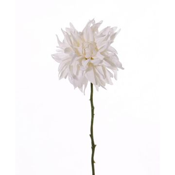 Fake dahlia SMILA, cream, 22"/55cm, Ø4.7"/12cm