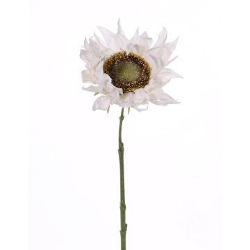 Silk sunflower JANIKA, cream, 24"/60cm, Ø4.7"/12cm