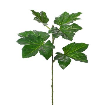 Artificial okra leaf twig JOANNIS, crossdoor, green, 3ft/95cm