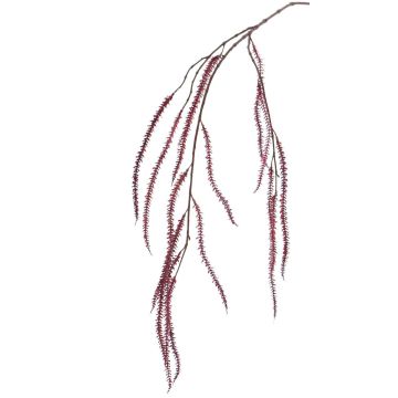 Silk amaranthus twig LEOPOLD, dark red, 4ft/120cm