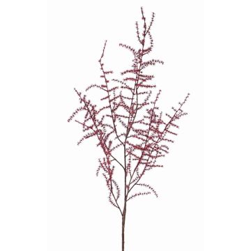 Fake asparagus acutifolius branch JOCHEN, dark red, 4ft/130cm