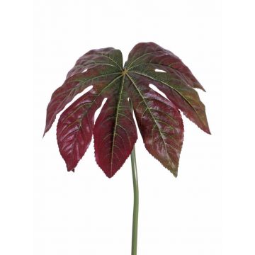 Fake aralia leaf IMANA, red-green, 31"/80cm