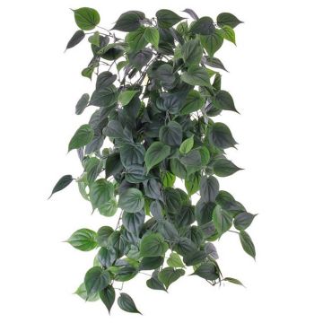 Fake hanging philodendron BRAD, on spike, hardly flammable, 31"/80cm