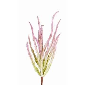 Fake euphorbia trigona REESE on spike, pink-green, 12"/30cm, Ø8"/20cm