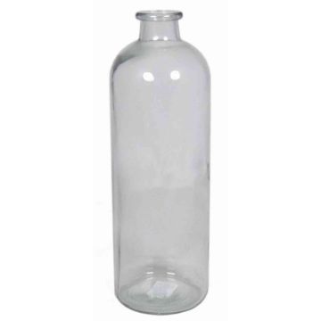 Bottle of clear glass URSULA, 13"/33cm, Ø4.3"/11cm