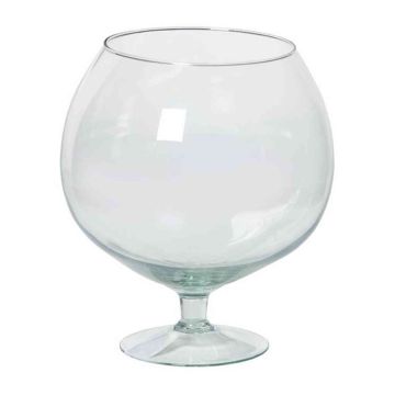 Brandy glass XXL BARRON with foot, clear, 9"/22,5cm, Ø8"/20cm