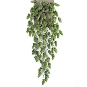Artificial hops hanging plant VANIR on spike, green, 28"/70cm