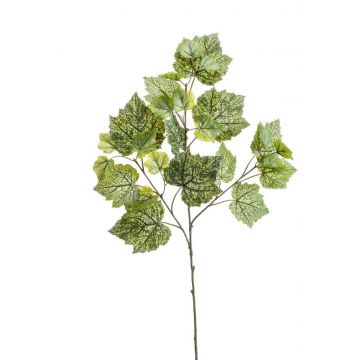 Plastic vine branch MARCELIN, green-white, 26"/65cm