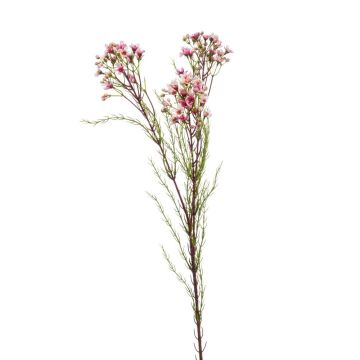 Artificial wax flower MEDEA, light pink, 31"/80cm