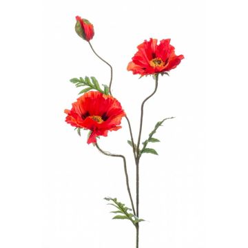 Artificial poppy flower LOPEZ, red, 3ft/90cm