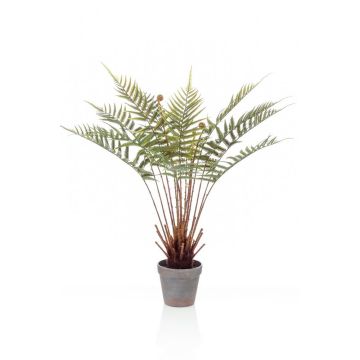 Artificial tree fern CAMASO in decorative pot, 24"/60cm
