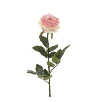 Artificial rose BRINA, light pink, 28"/70cm