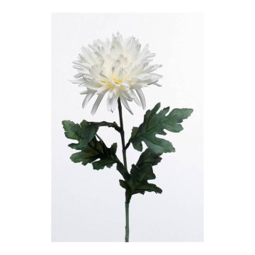 Artificial chrysanthemum KAMPAL, white, 28"/70cm