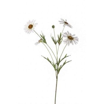 Artificial daisy NAROA, white, 31"/80cm