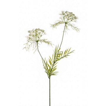 Artificial dill blossom spray ABDEL, white, 30"/75cm