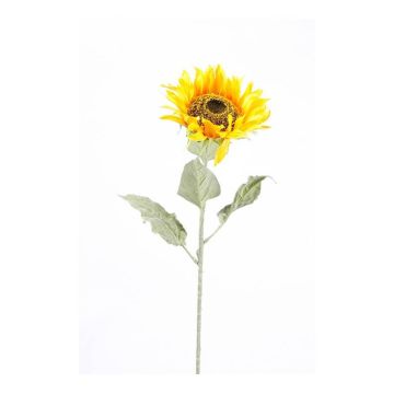Artificial sunflower CORALINE, yellow, 31"/80cm