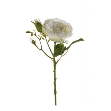 Silk rose CESCA, cream, 16"/40cm