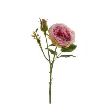 Silk rose CESCA, light pink, 16"/40cm