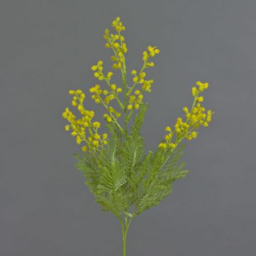 Artificial mimosa spray AQUILINA, yellow, 28"/70cm
