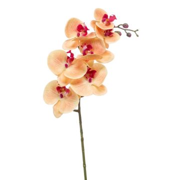 Artificial Phalaenopsis orchid spray NEITH, orange-pink, 33"/85cm